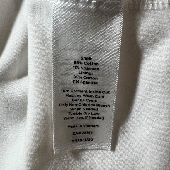 T by Talbots Women’s Everyday Stretch Skort White Size Medium - Picture 3 of 10